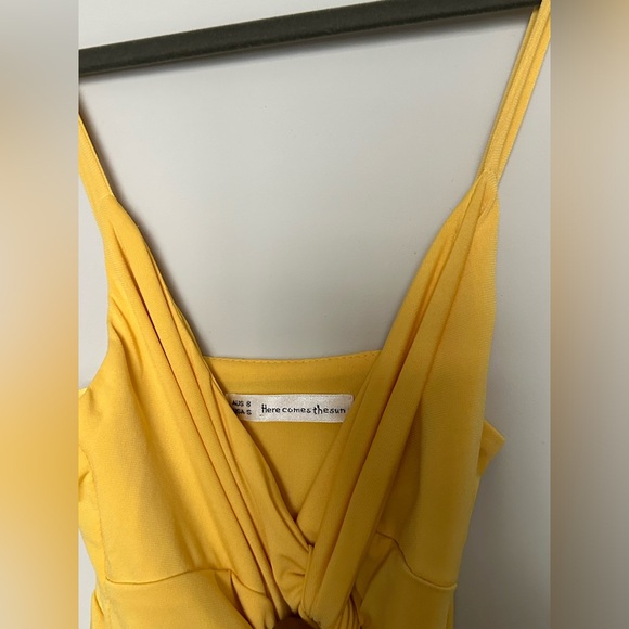 Hello Molly PARTY HARDER YELLOW MINI DRESS - Picture 3 of 3